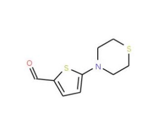5-(1,4-Thiazinan-4-yl)-2-thiophenecarbaldehyde - chemical structure image