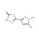 5-(1,5-Dimethyl-1H-pyrazol-3-yl)-1,3,4-oxadiazole-2-thiol - chemical structure image