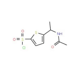 5-(1-acetamidoethyl)thiophene-2-sulfonyl chloride - chemical structure image
