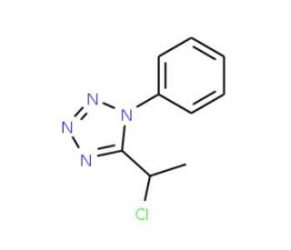 5-(1-chloroethyl)-1-phenyl-1H-tetrazole - chemical structure image