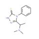 5-[1-(dimethylamino)ethyl]-4-phenyl-4H-1,2,4-triazole-3-thiol - chemical structure image