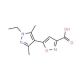 5-(1-Ethyl-3,5-dimethyl-1H-pyrazol-4-yl)isoxazole-3-carboxylic acid - chemical structure image