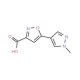 5-(1-Methyl-1H-pyrazol-4-yl)-isoxazole-3-carboxylic acid - chemical structure image