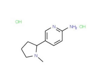 5-(1-Methyl-pyrrolidin-2-yl)-pyridin-2-ylamine dihydrochloride (CAS 104395-87-1) - chemical structure image