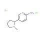 5-(1-Methyl-pyrrolidin-2-yl)-pyridin-2-ylamine dihydrochloride (CAS 104395-87-1) - chemical structure image