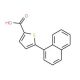 5-(1-naphthyl)thiophene-2-carboxylic acid (CAS 58256-10-3) - chemical structure image