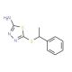 5-(1-Phenylethylsulfanyl)-[1,3,4]thiadiazol-2-ylamine - chemical structure image