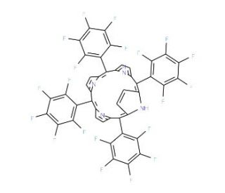 5,10,15,20-Tetrakis(pentafluorophenyl)porphyrin (CAS 25440-14-6) - chemical structure image