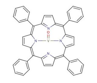 5,10,15,20-Tetraphenyl-21H,23H-porphine vanadium(IV) oxide (CAS 14705-63-6) - chemical structure image