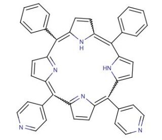 5,10-Diphenyl-15,20-di(4-pyridyl)-21H,23H-porphine - chemical structure image