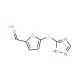 5-(1H-[1,2,4]Triazol-3-ylsulfanyl)-furan-2-carbaldehyde hydrochloride - chemical structure image