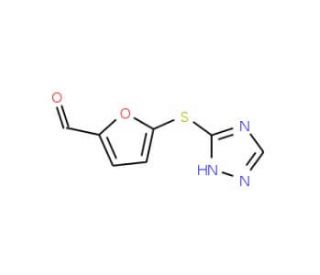 5-(1H-[1,2,4]Triazol-3-ylsulfanyl)-furan-2-carbaldehyde - chemical structure image
