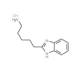 5-(1H-benzimidazol-2-yl)pentan-1-amine hydrochloride - chemical structure image