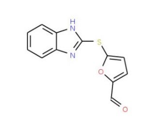 5-(1H-Benzoimidazol-2-ylsulfanyl)-furan-2-carbaldehyde - chemical structure image
