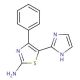 5-(1H-imidazol-2-yl)-4-phenyl-1,3-thiazol-2-amine - chemical structure image