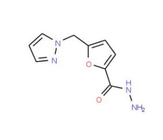 5-(1H-Pyrazol-1-ylmethyl)-2-furohydrazide - chemical structure image