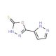 5-(1H-Pyrazol-5-yl)-1,3,4-oxadiazole-2-thiol - chemical structure image