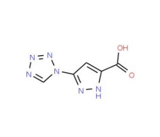 5-(1H-Tetrazol-1-yl)-1H-pyrazole-3-carboxylic acid (CAS 1039008-40-6) - chemical structure image