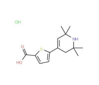 5-(2,2,6,6-Tetramethyl-1,2,3,6-tetrahydro-pyridin-4-yl)-thiophene-2-carboxylic acid hydrochloride - chemical structure image