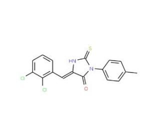 5-(2,3-Dichloro-benzylidene)-2-thioxo-3-p-tolyl-imidazolidin-4-one - chemical structure image
