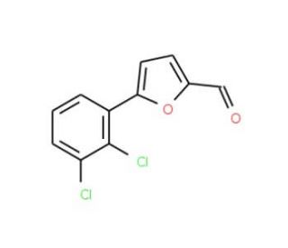 5-(2,3-Dichloro-phenyl)-furan-2-carbaldehyde (CAS 106827-26-3) - chemical structure image