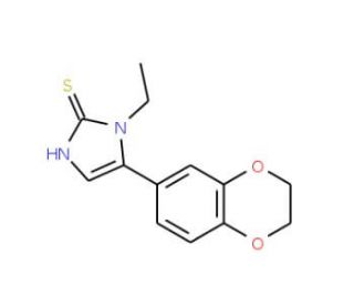 5-(2,3-dihydro-1,4-benzodioxin-6-yl)-1-ethyl-1H-imidazole-2-thiol - chemical structure image