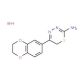 5-(2,3-Dihydro-benzo[1,4]dioxin-6-yl)-6H-[1,3,4]-thiadiazin-2-ylamine hydrobromide - chemical structure image