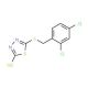 Struttura molecolare di 5-(2,4-Dichlorobenzylthio)-2-mercapto-1,3,4-thiadiazole, Numero CAS: 136384-19-5 5-(2,4-Dichlorobenzylthio)-2-mercapto-1,3,4-thiadiazole (CAS 136384-19-5) - chemical structure image