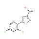 5-(2,4-Dichlorophenyl)isoxazole-3-carboxylic acid (CAS 712348-40-8) - chemical structure image