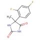 5-(2,4-difluorophenyl)-5-methylimidazolidine-2,4-dione - chemical structure image