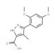 5-(2,4-Dimethoxy-phenyl)-4-methyl-2H-pyrazole-3-carboxylic acid - chemical structure image