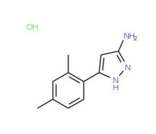 5-(2,4-Dimethyl-phenyl)-2H-pyrazol-3-ylamine hydrochloride - chemical structure image
