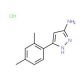 5-(2,4-Dimethyl-phenyl)-2H-pyrazol-3-ylamine hydrochloride - chemical structure image
