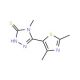 5-(2,4-Dimethylthiazol-5-yl)-4-methyl-4H-1,2,4-triazole-3-thiol (CAS 263157-05-7) - chemical structure image