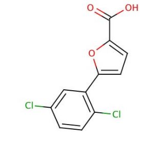 5-(2,5-Dichlorophenyl)-2-furoic acid (CAS 186830-98-8) - chemical structure image