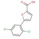 5-(2,5-Dichlorophenyl)-2-furoic acid (CAS 186830-98-8) - chemical structure image