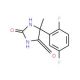 5-(2,5-difluorophenyl)-5-methylimidazolidine-2,4-dione - chemical structure image