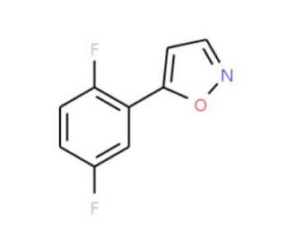 5-(2,5-Difluorophenyl)isoxazole - chemical structure image
