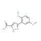 5-(2,5-Dimethoxy-phenyl)-2H-pyrazole-3-carboxylic acid (CAS 890621-06-4) - chemical structure image