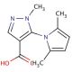 5-(2,5-dimethyl-1H-pyrrol-1-yl)-1-methyl-1H-pyrazole-4-carboxylic acid - chemical structure image