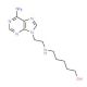 5-{[2-(6-Amino-9H-purin-9-yl)ethyl]amino}-1-pentanol (CAS 686301-48-4) - chemical structure image
