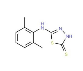 5-(2,6-Dimethyl-phenylamino)-[1,3,4]thiadiazole-2-thiol - chemical structure image