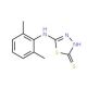 5-(2,6-Dimethyl-phenylamino)-[1,3,4]thiadiazole-2-thiol - chemical structure image