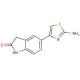 5-(2-amino-1,3-thiazol-4-yl)-1,3-dihydro-2H-indol-2-one - chemical structure image