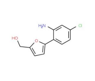 [5-(2-Amino-4-chloro-phenyl)-furan-2-yl]-methanol - chemical structure image