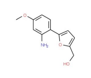 [5-(2-Amino-4-methoxy-phenyl)-furan-2-yl]-methanol - chemical structure image