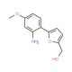 [5-(2-Amino-4-methoxy-phenyl)-furan-2-yl]-methanol - chemical structure image