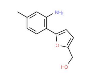[5-(2-Amino-4-methyl-phenyl)-furan-2-yl]-methanol - chemical structure image