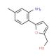 [5-(2-Amino-4-methyl-phenyl)-furan-2-yl]-methanol - chemical structure image
