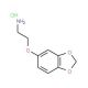5-(2-aminoethoxy)-2H-1,3-benzodioxole hydrochloride - chemical structure image